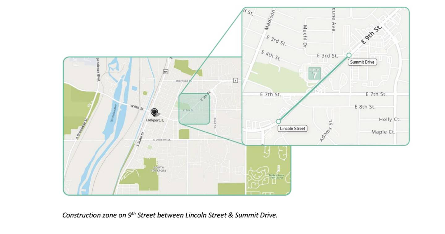 The City of Lockport announces the start of the Illinois Route 7 Channelization
Project with roadwork beginning mid-April 2024.