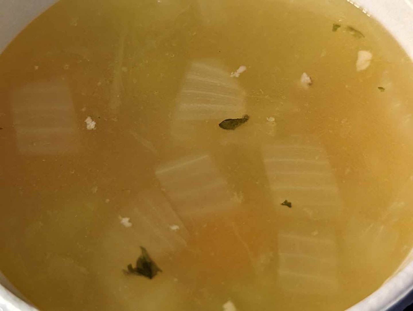 Pictured is a bowl of soup as served at the Southern Cafe in Crest Hill.