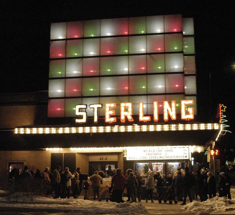 The Sterling Theater draws a crowd during Sterling's Sights & Sounds, Sterling’s kickoff to the holiday season. The event in downtown Sterling was held on Friday, December 5, 2025.