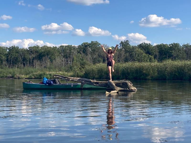 Jenni Schiavone canoes down the length of the Fox River to support the Friends of the Fox' efforts to preserve and clean up the river; the organization says there are over 100 events planned for Fox River Day on Sept. 17, 2022.