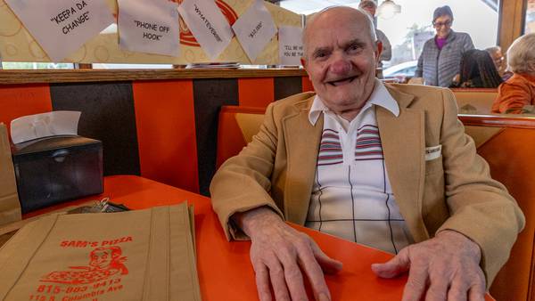 Photos: Oglesby community turns out to celebrate Sam Leone on National Pizza Maker Day