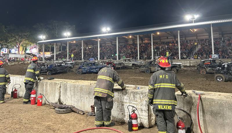 It was a packed house for the Whiteside County Fair's demolition derby on Saturday, Aug. 17, 2024.