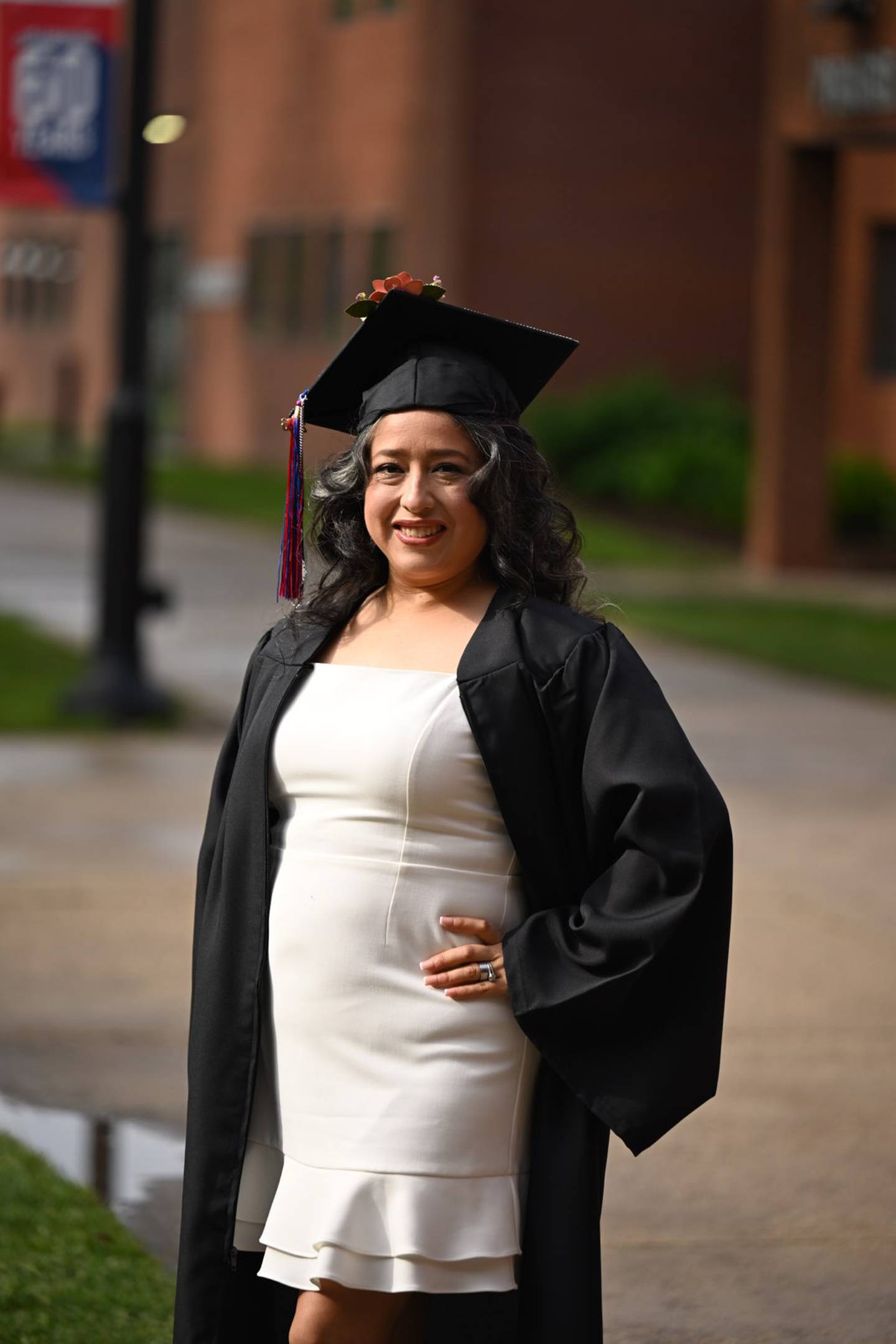 Mireya Leal Resendiz graduated from Kankakee Community College on May 16, 2026, on the same day as her oldest son.