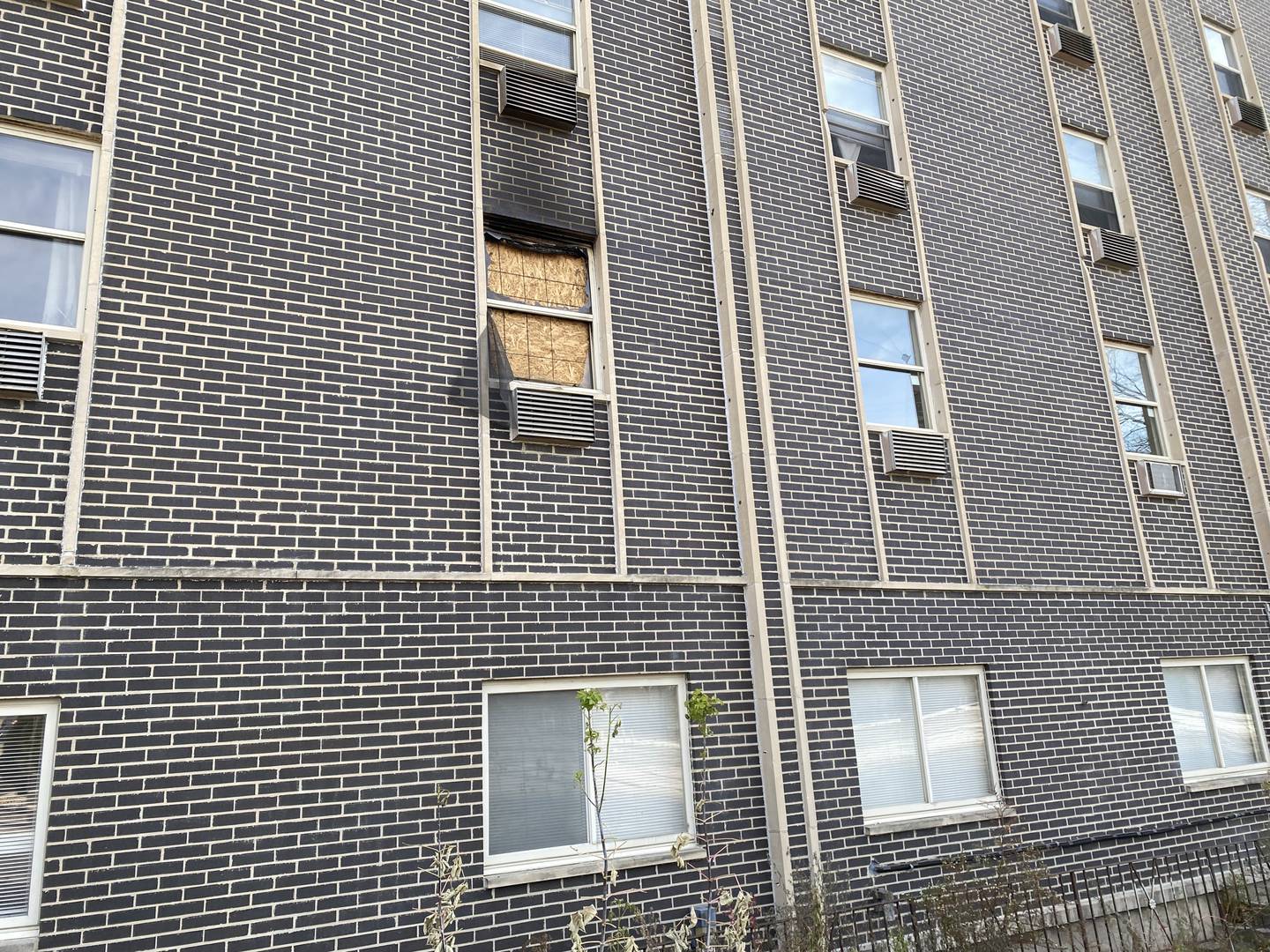 DeKalb firefighters responded to a structure fire in a second-floor unit of The Terraces of DeKalb apartment complex, 1100 W. Lincoln Highway, Sunday, Nov. 19, 2023. The damage can be seen here Monday, Nov. 20, 2023.