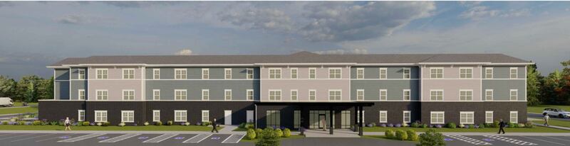 A three-story, 40-unit senior apartment building is being proposed on 5.575 acres east of Ogden Falls Boulevard and south of Route 34.
