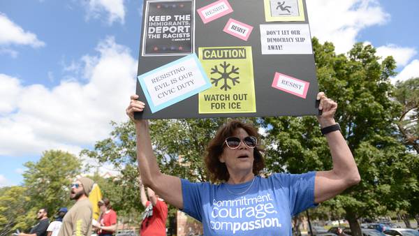 ‘We are demonstrating American ideals’. Protestors gather nightly at Downers Grove hotel housing ICE agents