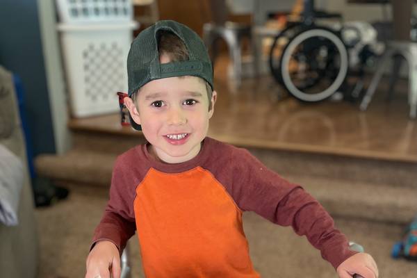 Cary-area boy run over by lawnmower returns to preschool with new ‘super leg’ 