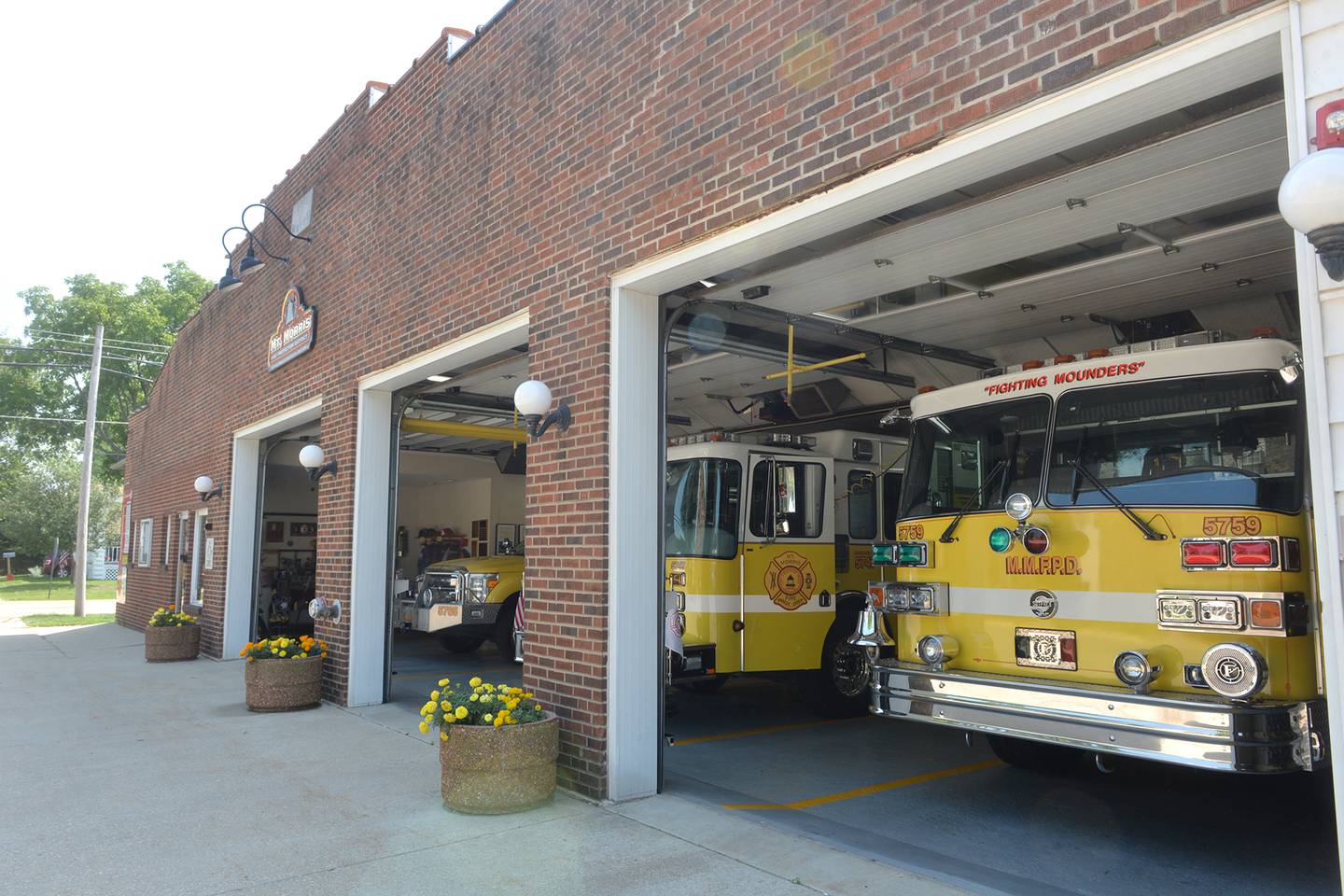 The current fire Mt. Morris Fire Station is located at the corner of S. McKendrie and Center Street.