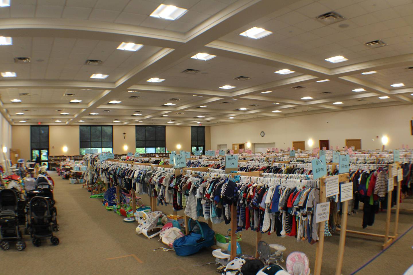 One of the 2025 KidsStuff Resale events, held at St. Elizabeth Ann Seton Catholic Church in Crystal Lake, has put on since 1998 by the Moms of McHenry County.