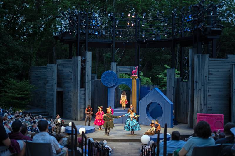 American Players Theatre - “An audience enjoying a performance of "The Merry Wives of Windsor," 2023. Photo by Hannah Jo Anderson.”