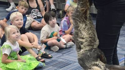 Photos: Reddick Library hosts Stella the Sloth 