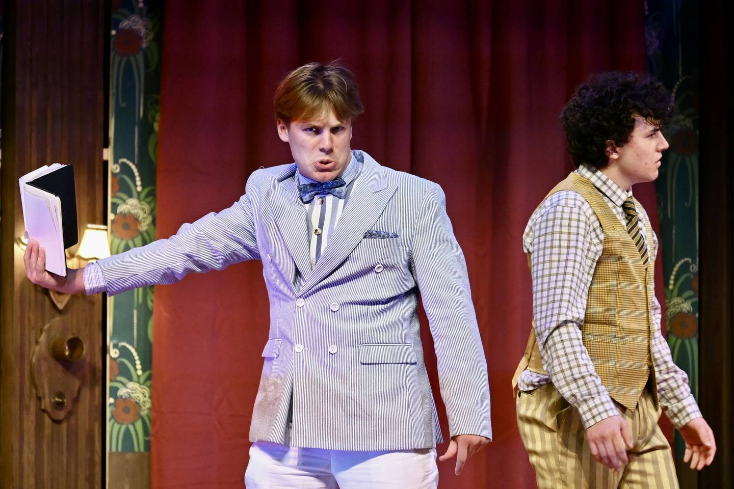 Does Cecil Haversham, played by Brody D’Orazio, know who killed his brother Charles? Maybe his brother’s closest friend Thomas Colleymoore, played by Theo Fritz, knows. Find out who killed Charles when you attend Coal CIty Theatre Department’s production of “The Play That Goes Wrong,” Oct. 16, 18 and 19 in the Coal City Performing Arts Center.