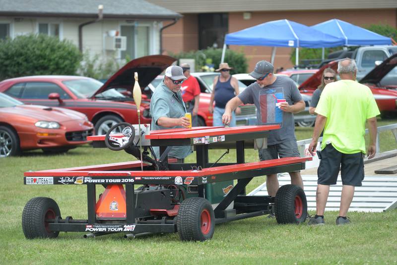 This motorized picnic table was one of the more unique items shown at the 34th Annual Hib Reber Memorial Car Show in Byron on Saturday, July 12, 2025.