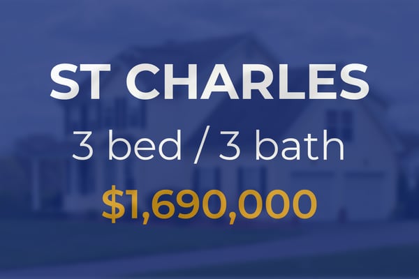 Sale closed in St. Charles: $1.69 million for a three-bedroom house