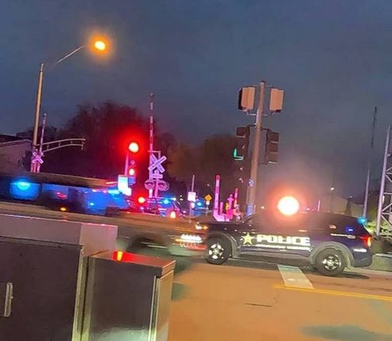Police are investigating after a Metra train struck a pedestrian early the morning of Wednesday, Nov. 30, 2022, near the crossing at North Ridge Avenue and Northwest Highway in Arlington Heights.