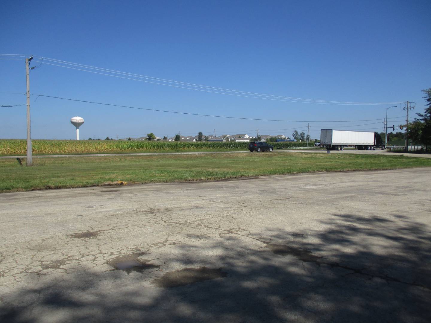 Kendall County plans to build a facility for the Kendall Area Transit bus service on this piece of property at the southwest corner of Route 47 and Galena Road in Yorkville. The site is seen here looking northeast.