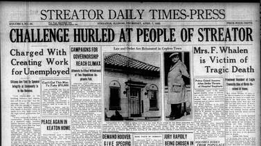 Historical covers for April 7: Challenge hurled at the people of Streator