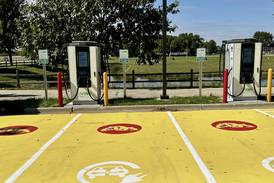 High-speed electric vehicle chargers at Batavia High School now operational
