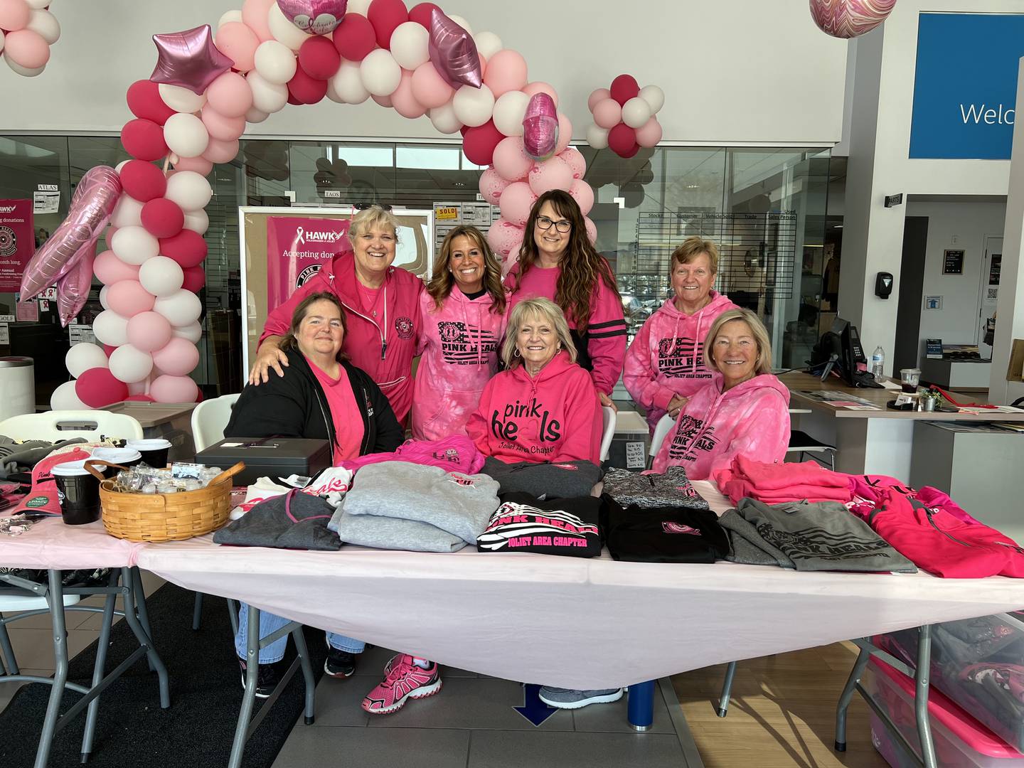 Hawk Volkswagen in Joliet has assisted the local chapter of the Pink Heals organization for seven years.  The nonprofit helps local women who have breast cancer and their families. This year, Hawk has added a toy collection for kids of mom’s touched by breast cancer to the many other activities the company does to help.