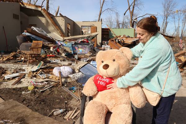 PHOTOS: Aroma Township residents face tornado aftermath
