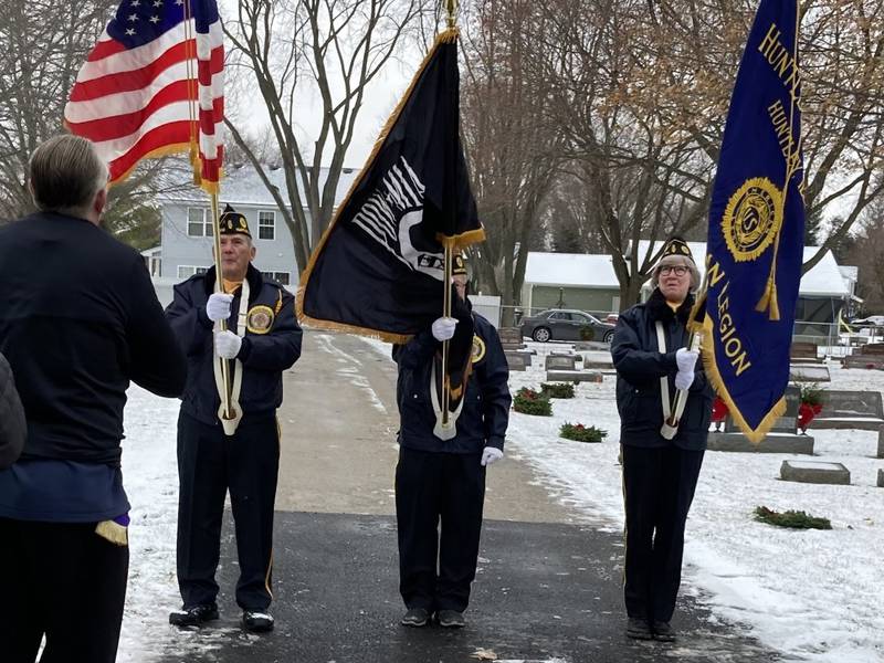 Wreaths Across America honored veterans at over 3,000 cemeteries across the nation on Saturday, Dec. 17, 2022, including a ceremony held by the village of Huntley, American Legion Post 673 and the Rotary Club of Huntley.