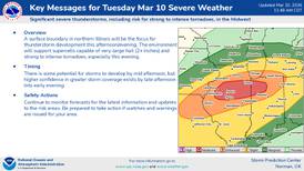 Tornado outbreak risk rises for Illinois as forecasters issue Moderate Risk warning