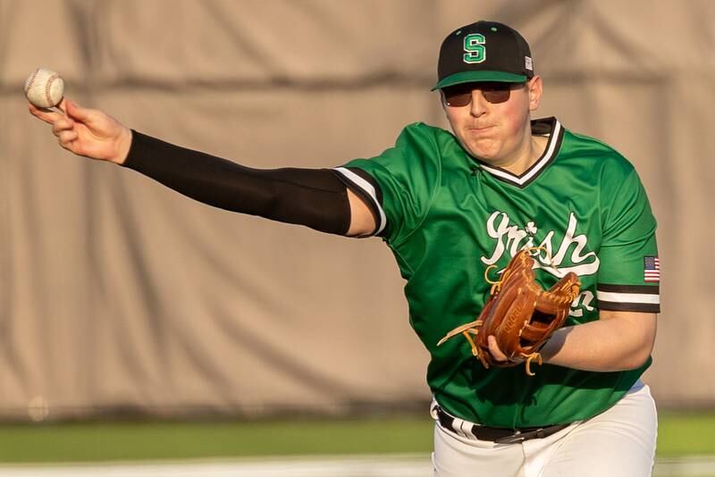 Landyn Ramsey (20) of Seneca pitches on Friday, April 11, 2025 at Seneca High School in Seneca.