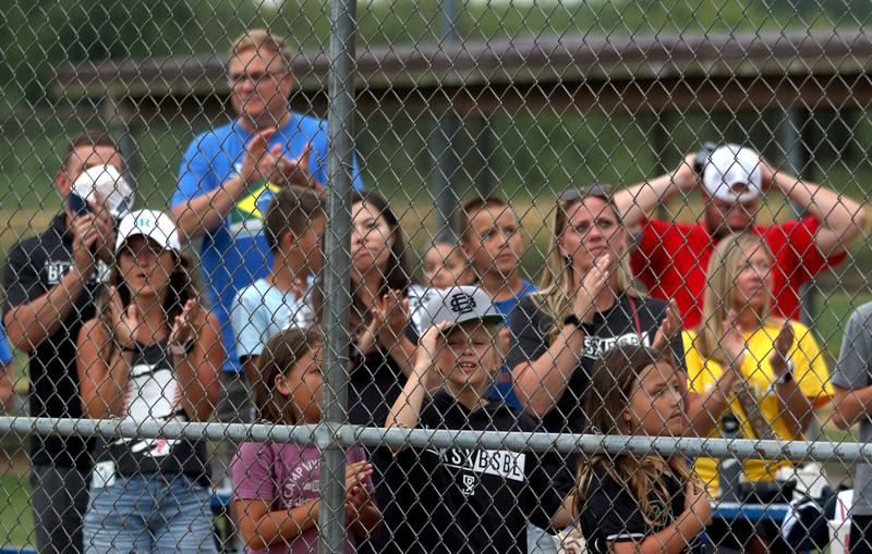 Fans cheer during MCYSA 2023 Summer International Championships Opening Ceremonies Friday June, 14, 2023 at the Mickey Sund Complex in Lippold Park in Crystal Lake.