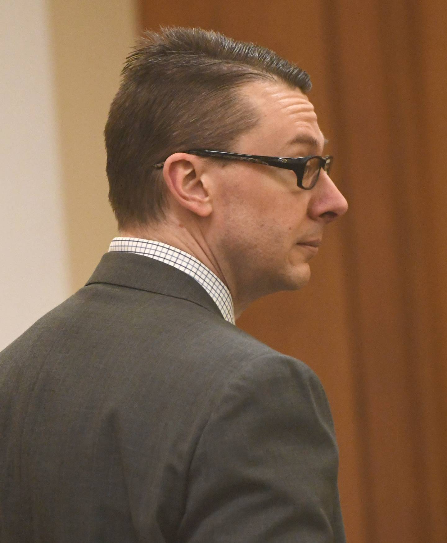 Duane "DC" Meyer waits for a deputy to escort him out of the courtroom on Tuesday, Jan. 27, 2026 at the Ogle County Judicial Center in Oregon.