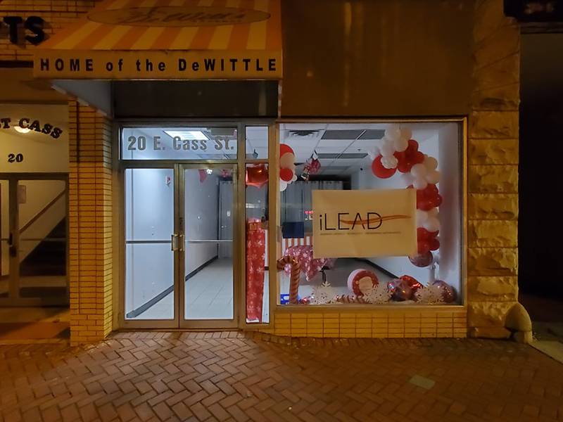 Downtown Joliet at night before the holidays is filled with a quiet, peaceful holiday spirit, if you know where to look.