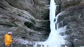 Photos: Ice climbers scale frozen waterfall at Starved Rock