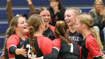 Photos: Earlville volleyball defeats Leland in the Class 1A Regional