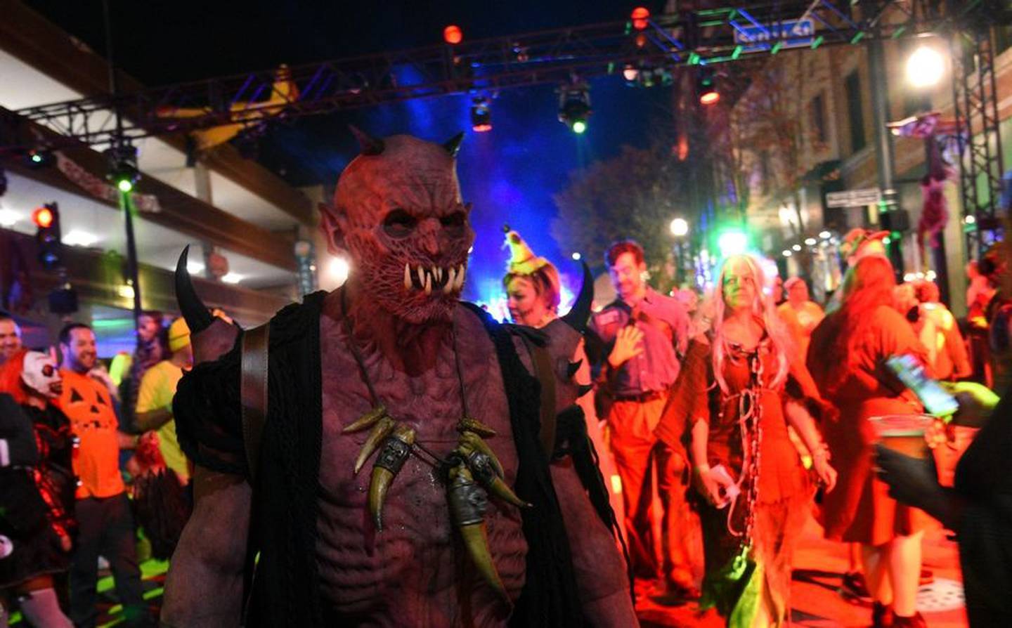The streets were packed with all manner of creatures during Nightmare on Chicago Street in downtown Elgin Saturday.