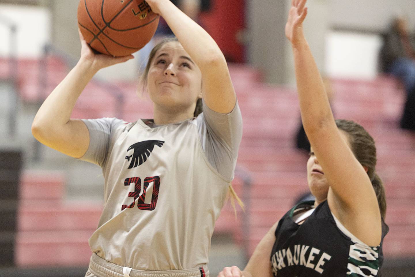 Sauk Valley’s Skylar Savage puts up a shot against Kishwaukee Thursday, Jan. 12, 2023.