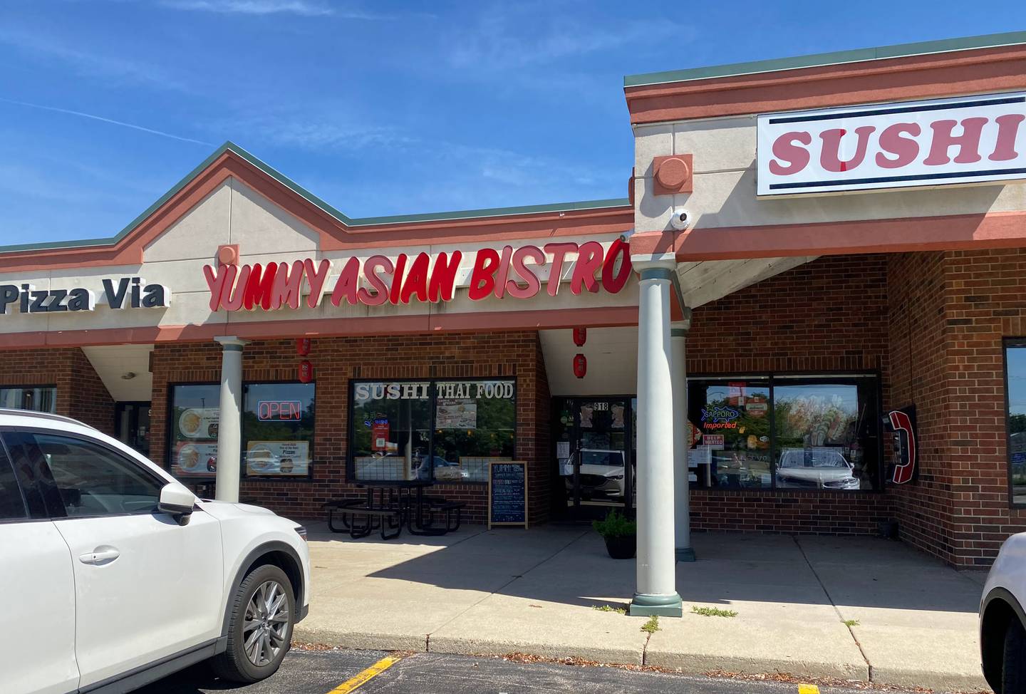 Yummy Asian Bistro offers Japanese, Thai and Chinese dishes and is located in the Stone Hill Center at Northwest Highway and Route 22 in Fox River Grove.