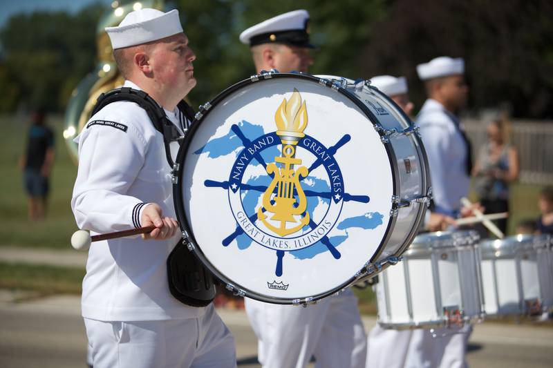 Great Lakes Navy Band at the Summer Sunset Festival Parade on Saturday, Sept. 2, 2023, in Lake in the Hills.