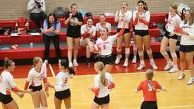 Photos: Ottawa volleyball beats Pontiac in three sets