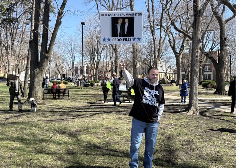 Citizens gather for the "No Kings Rally" on Saturday, March 28 in Ottawa.