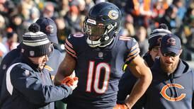 Bears WR Chase Claypool will miss Sunday’s game against Eagles with knee injury