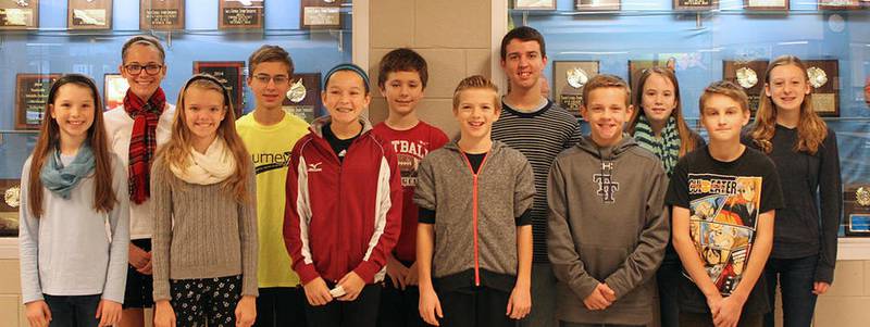 Sycamore Middle School has named its Students of the Month for November. The sixth-grade students are Sofia Briscoe, Caden Emmert, Sinead Conroy and Keifer Tarnoki. The seventh-grade students are Andrea Foulk, Derek Haldeman, Chloe Harbecke and Dean Fahrlander. The eighth-grade students are Hadyn Fischer, Kyle Horn, Melissa Lerohl and Aiden O’Higgins.
