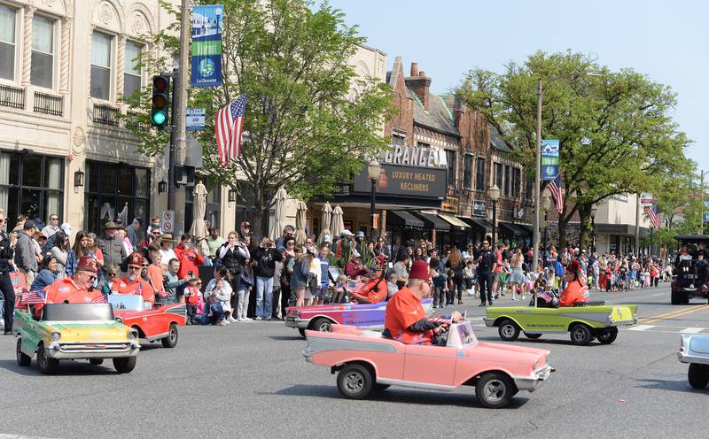 Members of the West Suburban Shrine Club entertain attendees of the annual LaGrange Pet Parade Saturday May 31, 2025.