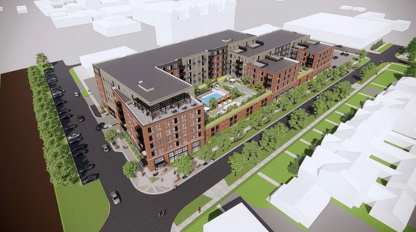 Sixstory apartment project moving forward in downtown Elmhurst Shaw