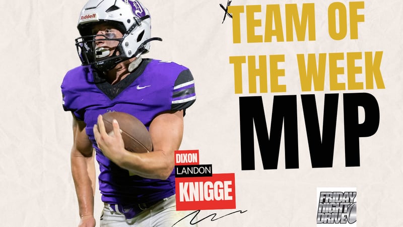 Team of the Week MVP for Week 9 of the 2025 season: Dixon RB Landon Knigge