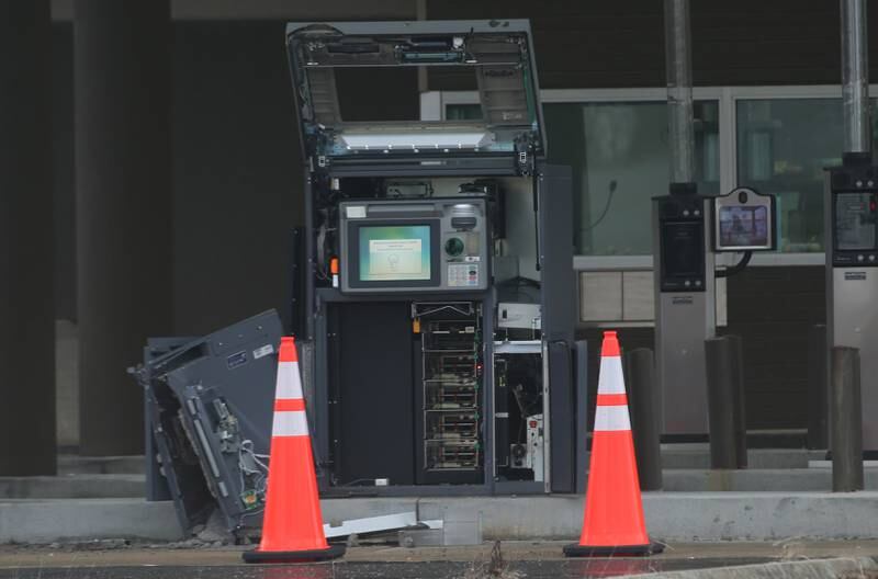 Two thieves robbed an ATM machine at Illinois Valley Credit Union on Monday, March 25, 2024 in Peru. The robbery happened around 4:30a.m. A pickup truck pulled up to the drive-up ATM and attached a chain from the truck around the machine and accelerated the gas. Officers soon found the pickup vacant in a nearby neighborhood. The vehicle was stolen from a home in La Salle.