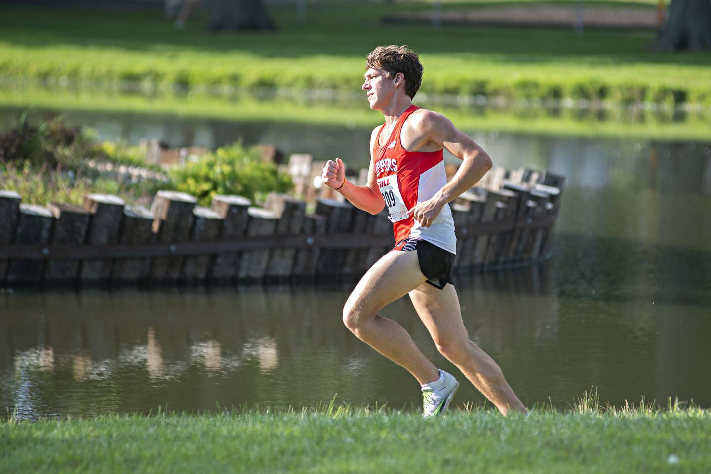 Amboy’s Kyler McNinch takes third Tuesday, Aug. 23, 2022 in the Rock Falls Rocket Run at Centennial Park.