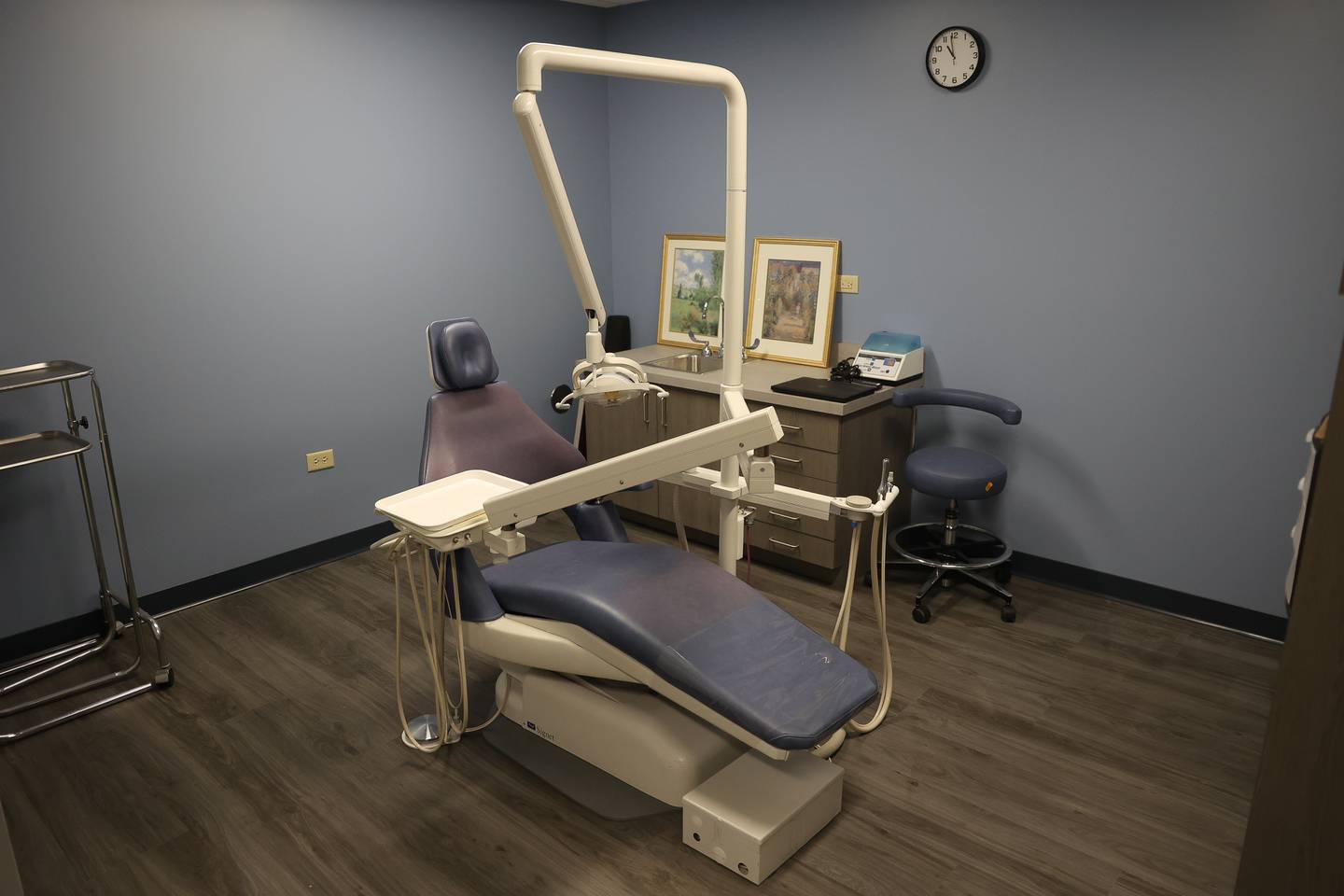 The dental room is open for viewing at the newly renovated Will-Grundy Medical Clinic on Saturday, April 20, 2024 in Joliet.