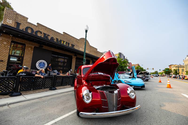 Classic Cars line State Street during Cruisin' Into Lockport on June 2, 2025.