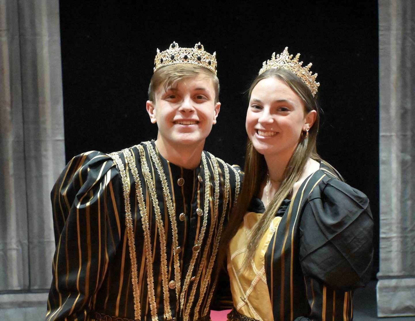 Coal City High School seniors Jared Counterman and Elaina Patten have been selected to serve as this year’s Madrigal king and queen.