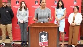 Lt. Gov. Juliana Stratton talks funding for future educators during visit to NIU in DeKalb