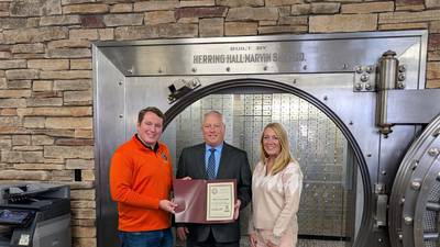 Rep. Fritts honors Mendota’s First State Bank for October Local Business Highlight 